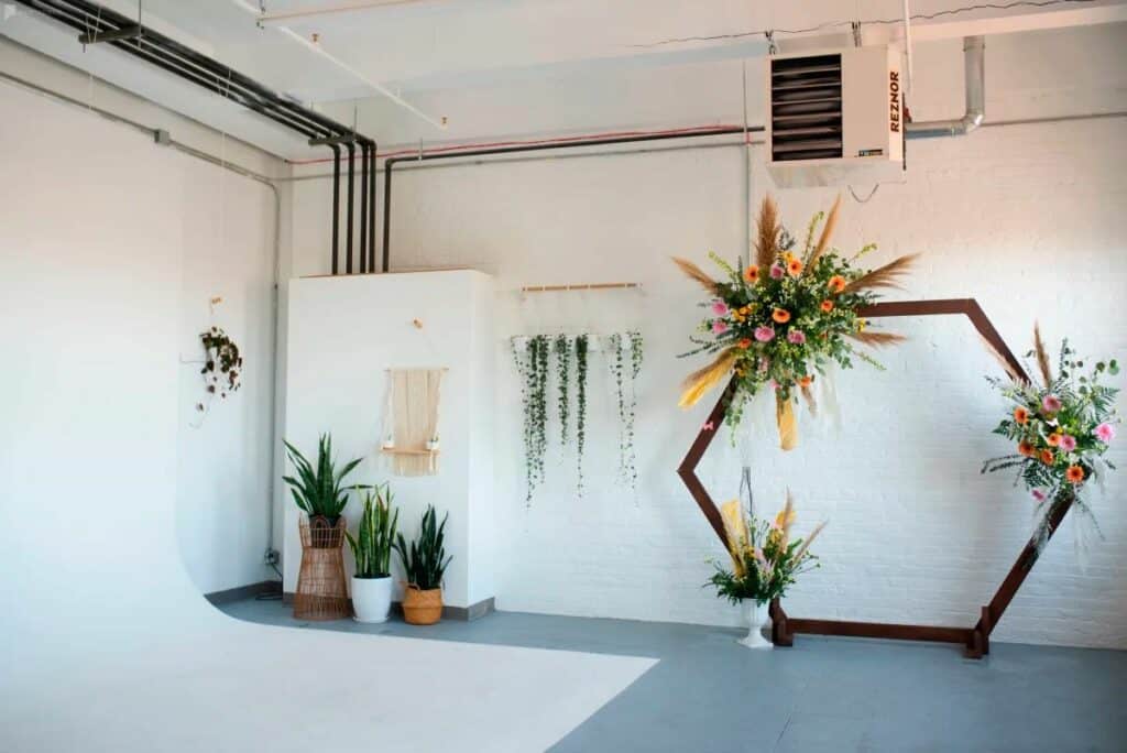 chic boho florist studio